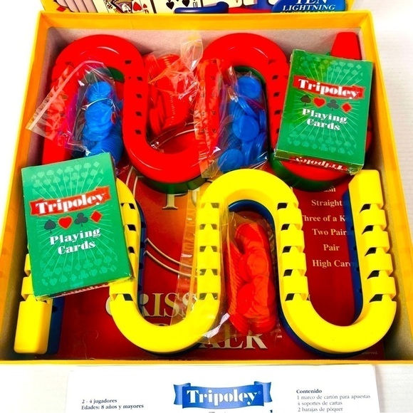 Tripoley Criss Cross Poker Game 8+ - Picture 4 of 5